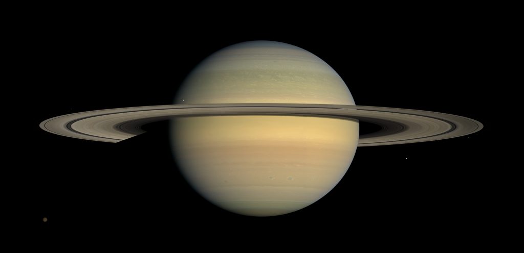 Saturn photographed by the Cassini spacecraft